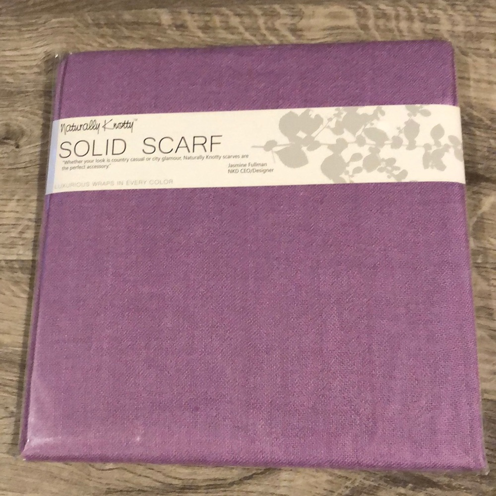 Naturally Knotty Solid Scarf Color African Violet
